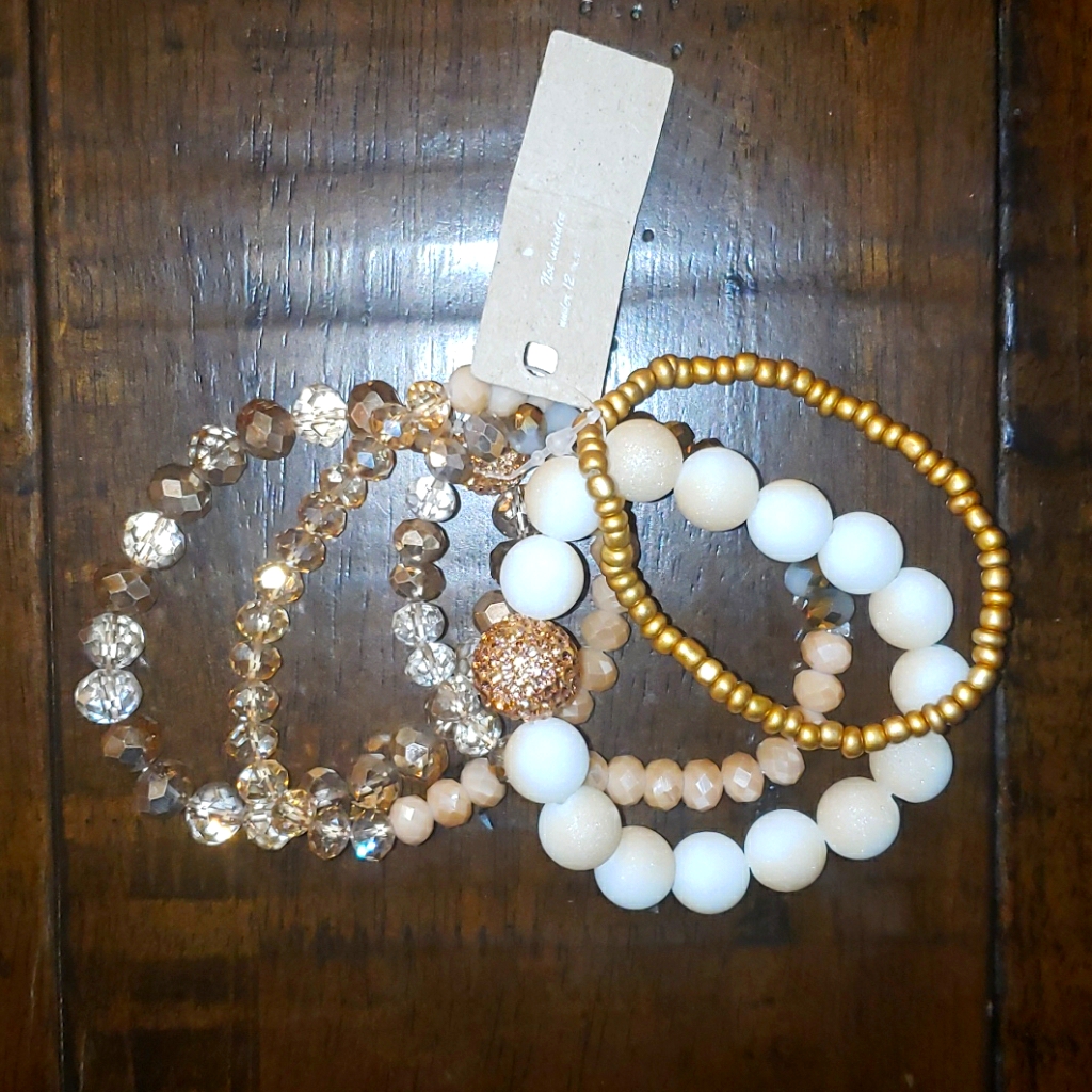 Brand New Garden Party Set Of 5 Bracelets